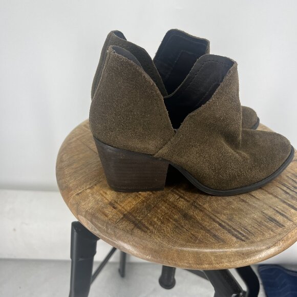 Steve Madden Adelphie Suede Boots Green - Picture 4 of 12